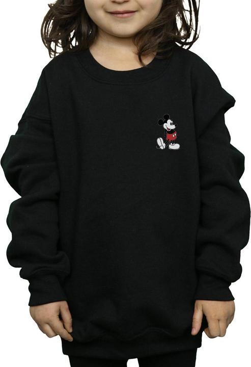 Actual product image Disney Girls Mickey Mouse Kickin Retro Chest Sweatshirt (140, 146)