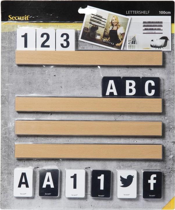Produktbild Securit Buchstabenleiste, Set 1m