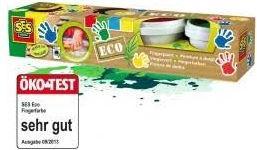 Immagine prodotto Ses Pittura a dita ECO (Verde, Rosso, Giallo, 440 ml)