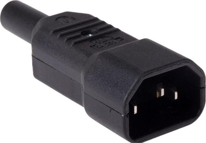 Rs Pro IEC-Steckverbinder C14 250 V, Gerade, Kabelmontage, Stecker, Sicherung/en / 10A, Schrauben