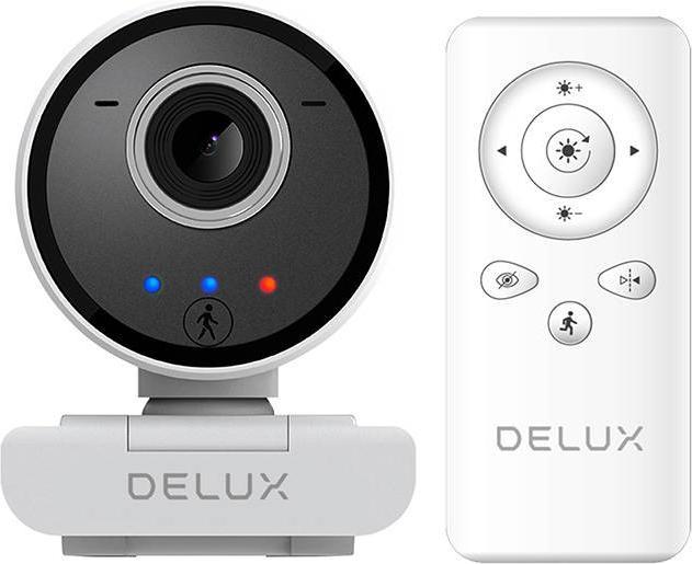 Image du produit Delux Caméra web intelligente avec suivi et microphone intégré DC07 (blanc) 2MP 1920x1080p (2 Mpx)