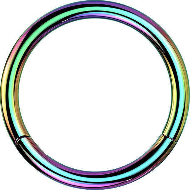 Produktbild Star Piercing Micro Segmentring klappbar farbig (Chirurgenstahl 316L)