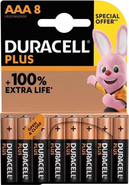 Immagine prodotto Duracell Batteri Plus Power AAA alcalini 8stk/pak - (8 pezzi) (8 pz., AAA)