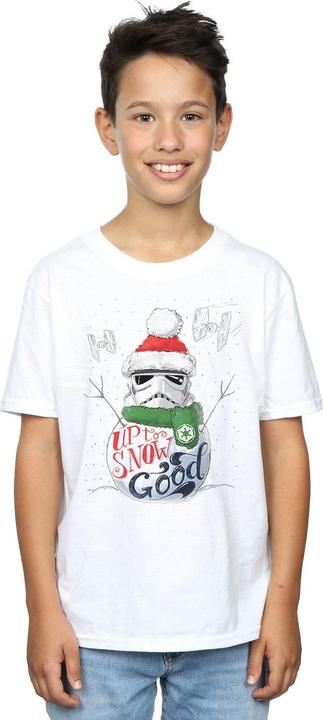 Actual product image Star Wars Boys Stormtrooper Up To Snow Good T-Shirt (128)