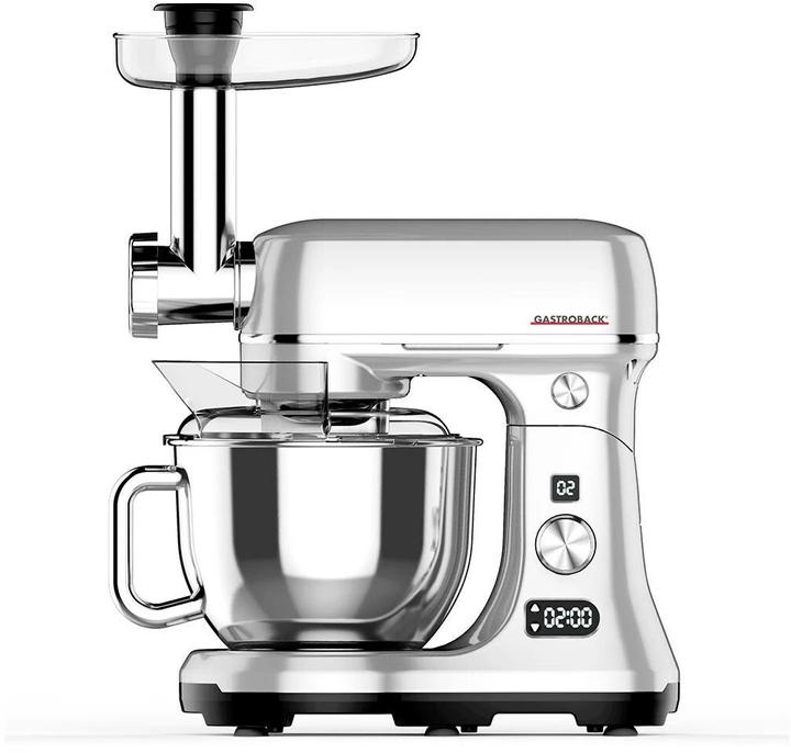 Gastroback Küchenmaschine Advanced Digital 40977 Silber (600 W)