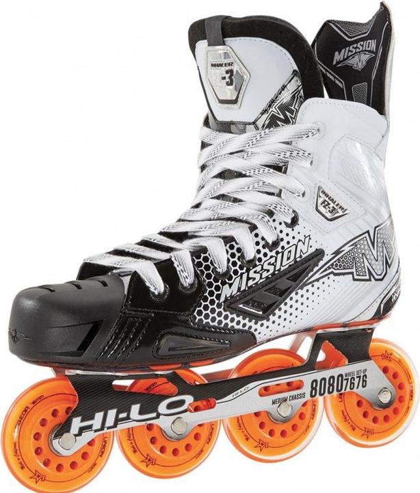 Actual product image Mission Inhaler FZ-3 SR inline hockey skates (SR 11.5 - 47.5, E) (16.5, 17.5, 18.5, 19.5, 20.5, 21.5, 22.5, 23.5, 24.5, 25.5, 26.5, 27.5, 28.5, 29.5, 30.5, 31.5, 32.5, 33.5, 34.5, 35.5, 36.5, 37.5, 38.5, 39.5, 40.5, 41.5, 42.5, 43.5, 44.5, 45.5, 46.5, 47.5)