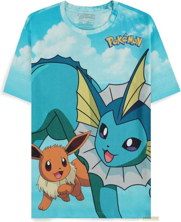Actual product image Difuzed Pokémon - Eevee Evolutions Digital AOP Short Sleeved T-shirt - L (L)