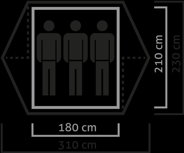 Produktbild Salewa Denali III (Kuppelzelt, 3.37 kg, 3 Personen)