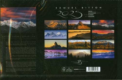 Immagine prodotto Calendario Alpi Svizzere 2025 (59 x 29 cm, Copertina rigida, Tedesco)