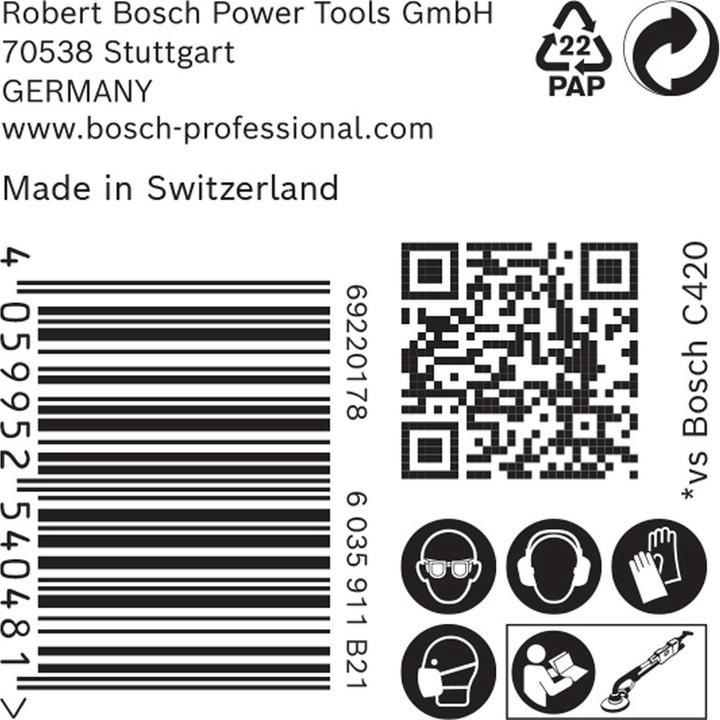 Actual product image Bosch Professional Zubehör EXPERT M480 Sanding net for drywall sander, 225 mm, G 150, 25 pcs. (150)