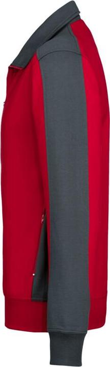 Image du produit Hakro Veste sweat Contrast Perf rouge/anthracite Gr.L (L)