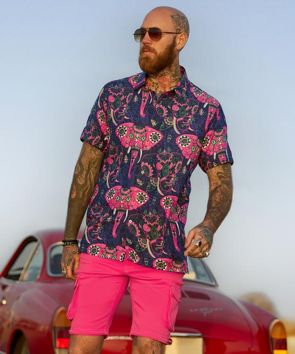 Produktbild Joe Browns Elephant Print Statement Short Sleeve Shirt (L)