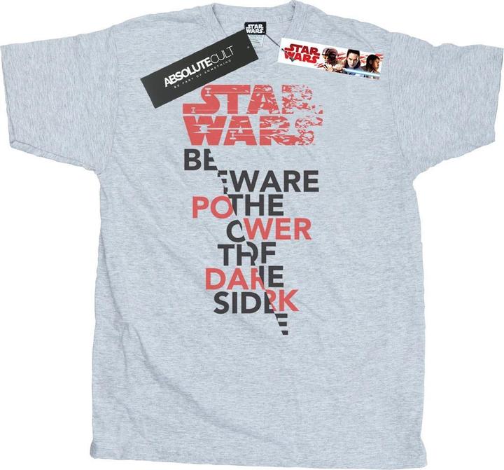 Actual product image Star Wars Mens The Last Jedi Power Of The Dark Side T-Shirt (S)