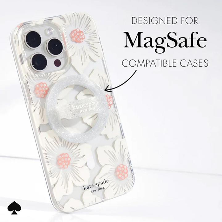 Actual product image Kate Spade Magnetischer Schlaufengriff – MagSafe Fingergriff (The Sparkle Silver)
