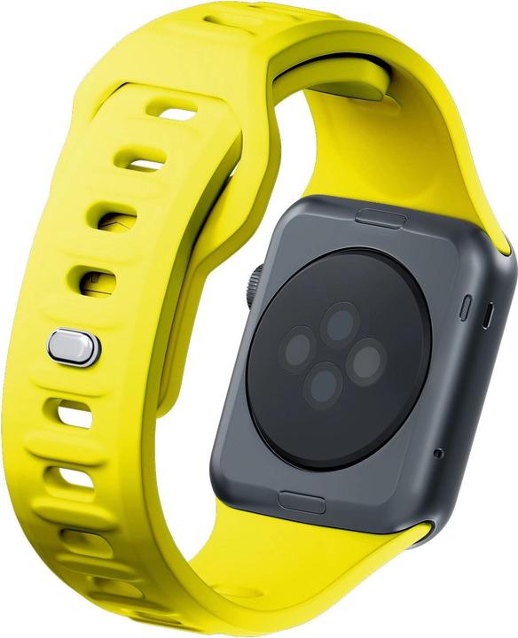 Produktbild 3MK Silicone Watch Strap żółty/yellow dla Apple Watch 42/44/45/49mm (Edelstahl, Silicone, 3, 4, 9, Ultra)