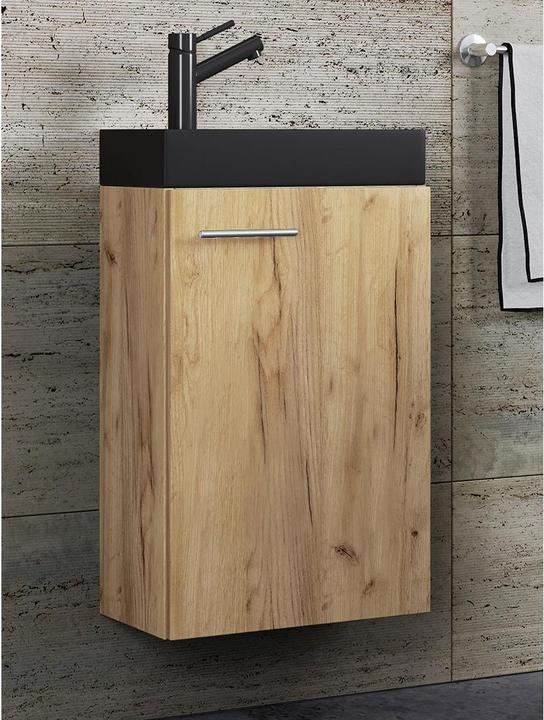 Image du produit VCM 2-pièces lavabo Slito étroit noir