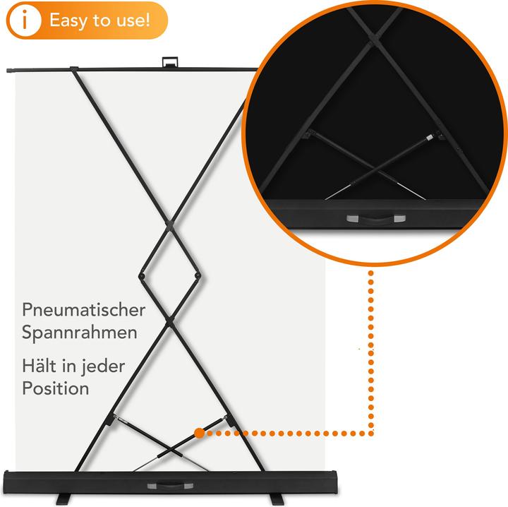 Actual product image Walimex pro Roll-up panel background white 165x220 (176.50 cm, 15 cm)