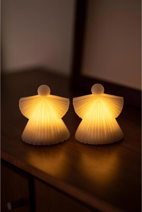 Actual product image Sirius LED angel Asta, Ø 9.2 x H 10 cm, set of 2