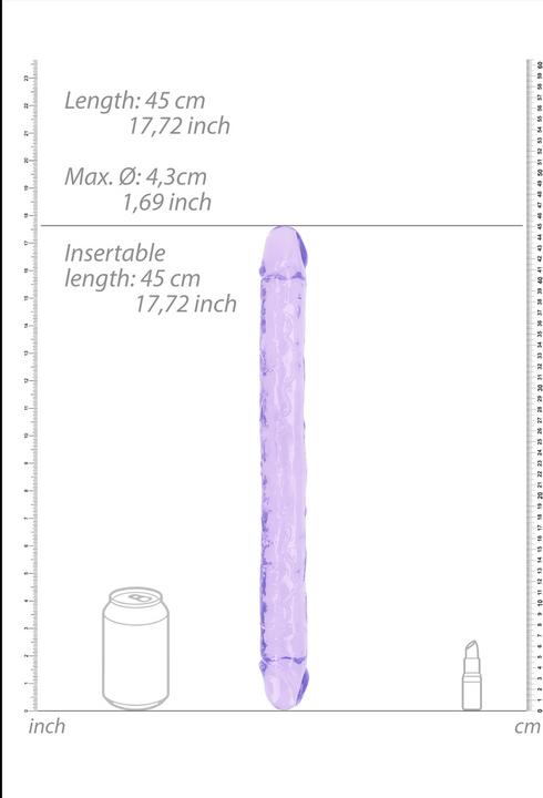 Actual product image RealRock Realistic Double Dong - 18" / 45 cm