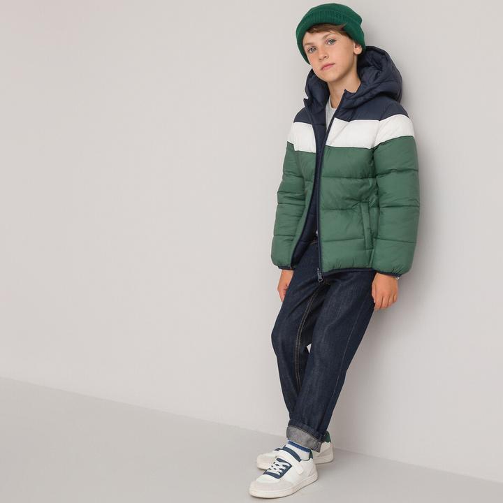 Actual product image La Redoute Collections Warm reversible quilted jacket with hood (134)