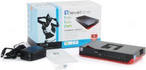Image du produit LevelOne GSW-0807 Switch Gigabit Ethernet 8 ports 1000Mb/s, full duplex, 10/100 Mb/s, full/half duplex (8 Ports)