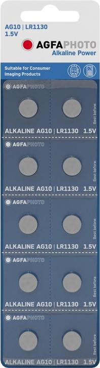 Image du produit AGFAPHOTO Alimentation alcaline (10 pcs, AG10)