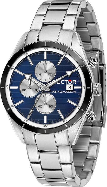Image du produit Sector No Limits Montre à quartz analogique pour hommes avec bracelet en acier inoxydable R3273616007 (Montre analogique, 44 mm)