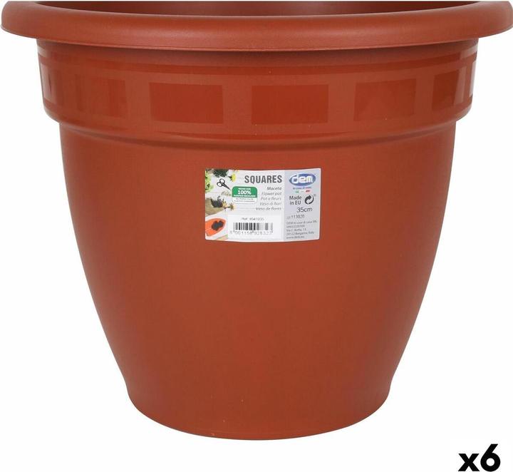 Produktbild DemoPectol Blumentopf Dem Squares kreisförmig Braun 35 x 35 x 28,5 cm (6 Stück) (35 cm)