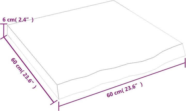 Actual product image VidaXL Gianna (60 x 6 x 60 cm)