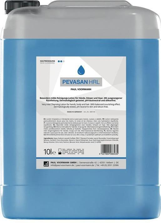 Paul Voorman Handreinigung Pevasan HRL 10l silikonfrei,pH-neutral Kanister PEVASAN HRL (10000 ml)