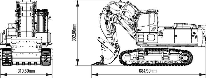 Image du produit Amewi Pelle de carrière 970-200 SME (RTR Prêt à fonctionner)