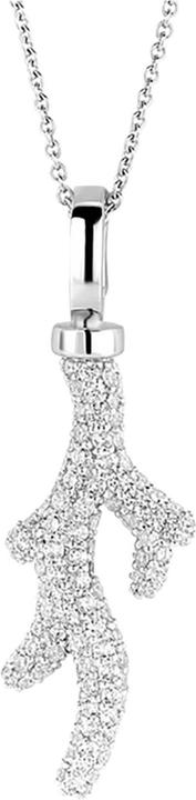 Immagine prodotto Ti Sento Milano Catena con ciondolo a forma di ramo con zirconi 6781ZI (Argento 925 rodiato, 45 cm)