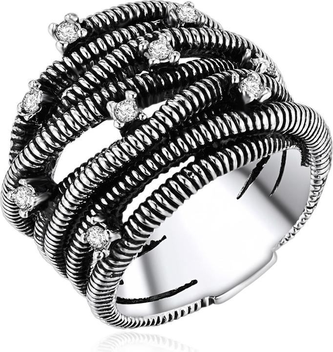Produktbild Lulu & Jane Damen Metall-Legierung Glas silber - 29277 (52)