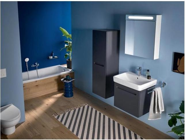 Produktbild Duravit Möbelwaschtisch No 1 mit Überlauf, 1 Hahnloch, weiss 600x460mm (460 mm, 600 mm)