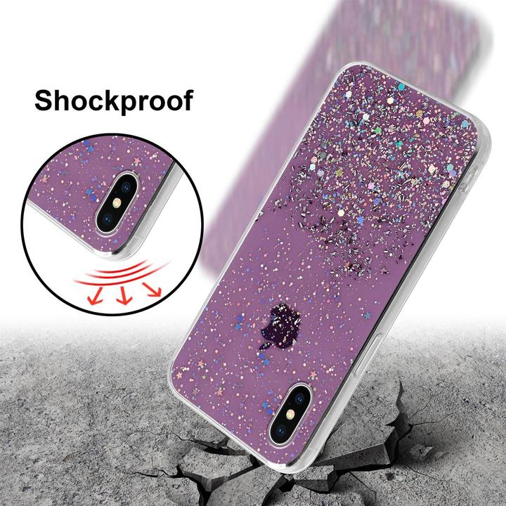 Actual product image Cadorabo TPU cover sparkling glitter (Apple iPhone XS Max)