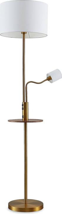 Image du produit Lindby Aovan Lampadaire avec étagère et USB, bronze (E27)