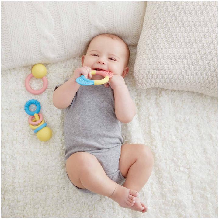 Actual product image Hape Rattle and teething ring set