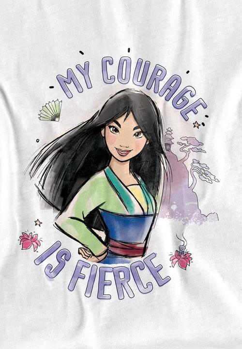 Actual product image Mulan Childrens/Kids My Courage Is Fierce T-Shirt (152, 158)