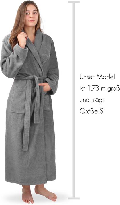 Produktbild Normani Bademantel aus 100 % Baumwolle Lola (S, M, L, XL, XXL, 3XL, 4XL, 5XL, 6XL)