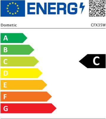 Energy Label Dometic CFX35 (32 l)