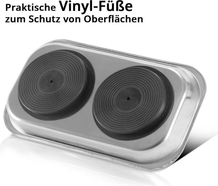 Produktbild Stahlwerk Magnetschale MS-28 ST 3er Set 237 x 136 x 28mm Magnetteller Haftschale (3 x)