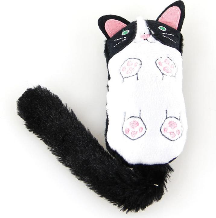 Swisspet Mini gatto di peluche con fruscio (Giocattolo per gatti, Gatto di peluche)