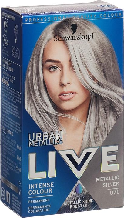 Immagine prodotto Schwarzkopf Live Colore intenso U71 Argento metallizzato (Argento)