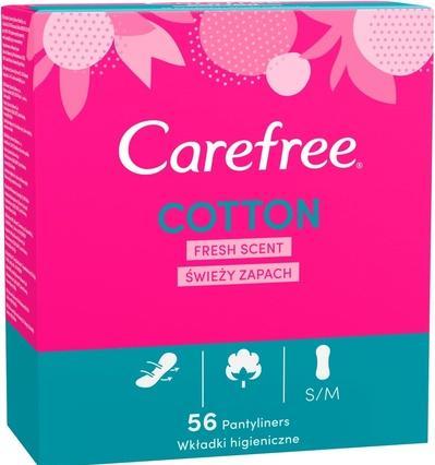 Actual product image Carefree Cotton (56 x, Panty liners)