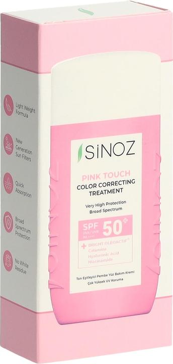Produktbild Sinoz Pink Touch Color Correnting Treatment (Sonnencreme, SPF 50, 50 ml)