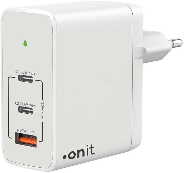 Onit USB-Wandladegerät Trial QC5.0 120 W GaN Weiss (120 W)