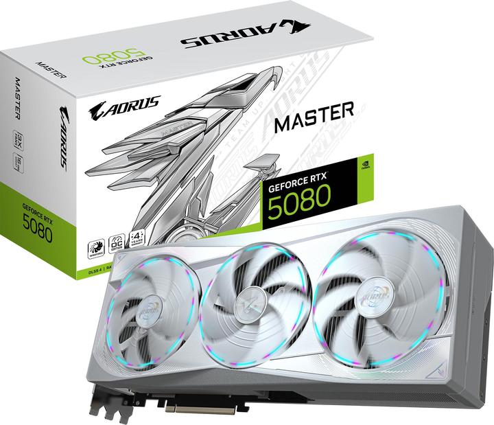 Produktbild Gigabyte AORUS GeForce RTX 5080 MASTER ICE (16 GB)