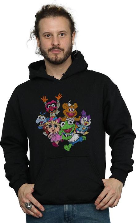 Immagine prodotto Disney The Muppets Muppet Babies Colour Group Felpa con Cappuccio Uomo (M)