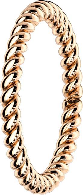 Actual product image Star Piercing Ring rose gold braided (Surgical steel 316L, without brass)