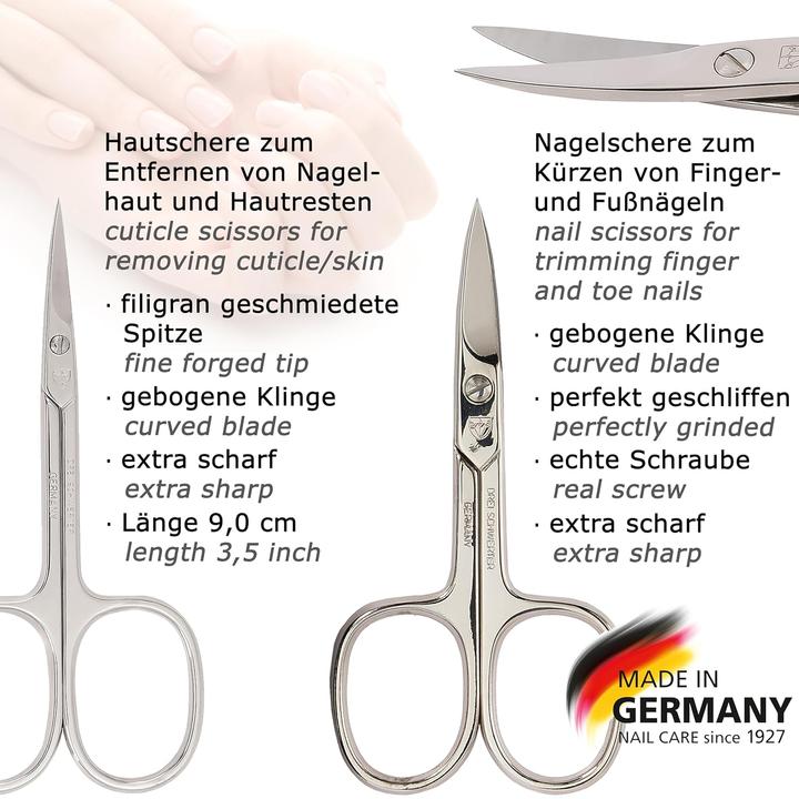 Image du produit Kellermann Set de manucure Verona, 6 pièces, marron, cuir véritable